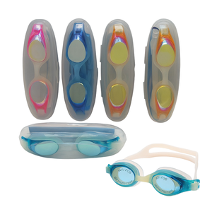 プロアスリート競技用スイミングゴーグル 調整可能なストラップ 曇り止め レーシンググラス 水漏れなし ユニバーサルフィット プラスチック製アイウェア - Product Image 1