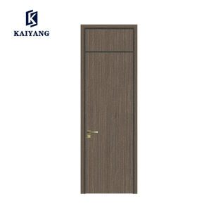 Aanpasbare Moderne Mdf Houten Paneel Deur Waterdicht Interieur Fineer Afgewerkt Zijopening Sluiter Slaapkamerplaat Deur <span class=keywords><strong>Product</strong></span> - Product Image 3