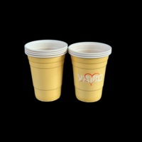 Ensemble de pailles et de couvercles en plastique PP jetables à paroi simple - 500 pièces/boîte pour les gobelets à bulles et à café