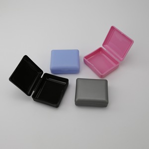 Estuche portátil para dentaduras postizas LK-411, caja de almacenamiento cuadrada de plástico para cuidado bucal de adultos - Product Image 1