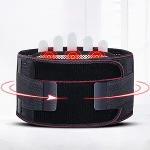 warm Stomach and Back Lumbar Support Belt Back Brace Soporte lumbar calentado Heated Waist support