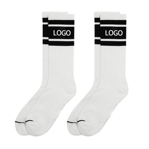 Chaussettes en coton design personnalisé Chaussettes à la mode tube avec logo brodé personnalisé pour hommes <span class=keywords><strong>Lot</strong></span> <span class=keywords><strong>de</strong></span> stock <span class=keywords><strong>de</strong></span> chaussettes habillées Sox Crew - Product Image 1
