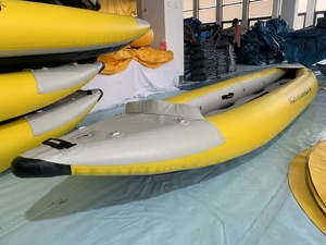 เรือ PVC เป่าลม2คนเรือตกปลาในแม่น้ำตะเข็บสองชั้นพับได้เรือคายัค3.1-4เมตรและแม่น้ำมีบริการ OEM - Product Image 6