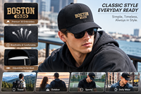 Nouvelles casquettes de sport unisexe brodées à 6 panneaux, courbées et allongées, ajustables, protection solaire, style décontracté urbain, visière bec de canard, collection Printemps-Été