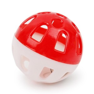 Balle jouet pour chat avec clochette, jouet interactif multicolore en plastique creux pour chats - Product Image 3