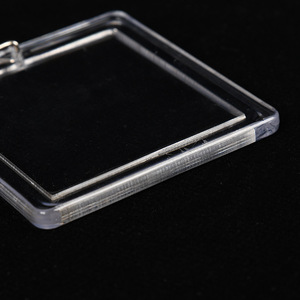 Hot bán tùy chỉnh khung ảnh Keychain Acrylic hình chữ nhật chèn hình ảnh khung Keyring Key chủ Móc chìa khóa - Product Image 6