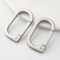Anneau à ressort durable en alliage de zinc, fermoir de luxe pour sac, boucle à pression argentée, clip de sangle pour sac à main, sac fourre-tout, sac à bandoulière, artisanat DIY