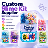 Kit de slime transparent personnalisé, slime beurre non toxique, fabrication OEM ODM, vente en gros, jouet sensoriel anti-stress extensible