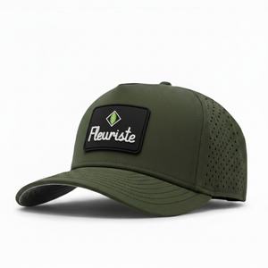 หมวกเบสบอลแบบ 5 แผง กันน้ำ แห้งเร็ว ระบายอากาศได้ดี ปรับขนาดได้  พร้อมโลโก้ยางแบบคลาสสิกสั่งทำพิเศษจากโรงงาน (OEM) - Product Image 2