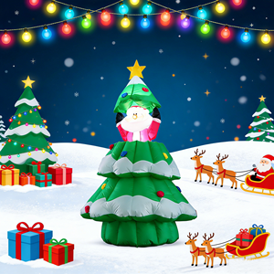 Árbol <span class=keywords><strong>de</strong></span> <span class=keywords><strong>Navidad</strong></span> Inflable con Santa Claus Desplegable - Product Image 4