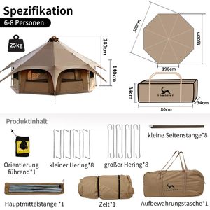 ShineMaster DDP Ready in Stock su misura per esterni di lusso Glamping campanello tende cupola <span class=keywords><strong>Tepee</strong></span> per famiglie campeggio - Product Image 5