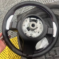 Volant de voiture pour BMW Série F F10 F30 F31 F32 F20 E92 X6 E71 X5 E70 M3 M4 M Sport Volant en cuir noir