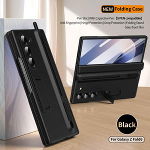 Bisagra antihuellas dactilares, funda de protección contra caídas, soporte plegable con película frontal de vidrio y bolígrafo capacitivo para Galaxy Fold 7 - Product Image 4