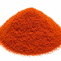 Poudre d'extrait de capsicum cristallin de qualité alimentaire naturelle (Capsaïcinoïdes) pour soulager la douleur, emballée sous vide dans un récipient en verre ou en conserve