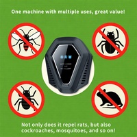 Répulsif antiparasitaire multi-fréquences à technologie sonore pour l'extérieur, contre les moustiques, les rongeurs et les insectes. Boîte de sonorisation AI à large couverture et couleur variée