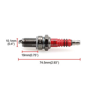 Bougie d'allumage de <span class=keywords><strong>moto</strong></span> WANOU 3 pôles D8TC - Product Image 4
