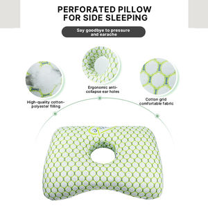 หมอนสำหรับนอนตะแคง<span class=keywords><strong>หู</strong></span>แบบเจาะข้างมีรูสำหรับหูกันหลับหมอนบรรเทาอาการปวด<span class=keywords><strong>หู</strong></span>บรรเทาอาการปวดเมื่อยหมอนสีเขียว - Product Image 5