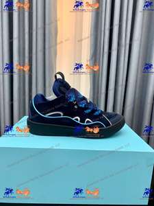 Nuevos Zapatos Casuales de Diseñador para Hombre y Mujer, Punta Cerrada, Material Superior de Cuero Vacuno, Tendencia de Moda para Caminar en Primavera, LANVINs - Product Image 3