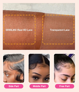 <span class=keywords><strong>Alipearl</strong></span> 4X4 Transparent Lace Front Brésilien Deep Curly Cheveux Raides 200% Densité 100% Vierge Humain Naturel Noir Vente en Gros - Product Image 6