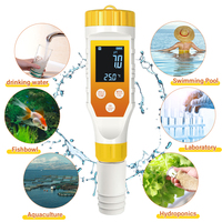 Testeur de qualité de l'eau haute précision 7-en-1 multifonctionnel PH/H2/ORP/TDS/EC/SALT/Temp, mesureur d'hydrogène pour l'eau potable