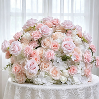 Offre Spéciale : Boule de fleurs en soie blanche avec gypsophile – Centre de table élégant pour mariages et événements, idéal pour la décoration intérieure et événementielle