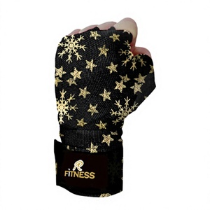 Bandes de poignet en nylon souple respirantes antidérapantes pour la musculation, ceinture de maintien pour les mains, motif imprimé, unisexe, pour la musculation - Product Image 1