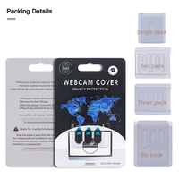 Autocollant de confidentialité pour téléphone portable WebCam Cover Shutter Magnet Slider Plastic pour iPhone Web Laptop PC pour iPad Tablet Camera