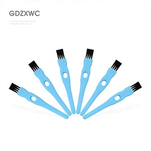 Brosse de nettoyage 2-en-1 à manche bleu et poils noirs pour cuisine, petit <span class=keywords><strong>produit</strong></span> qui nettoie les ordinateurs portables - Product Image 3