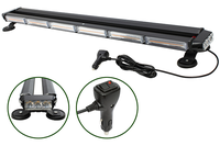 Nouvelle barre lumineuse LED COB d'urgence pour toit de 37 pouces, 75W, 14 modes de clignotement, en alliage d'aluminium, pour camions tout-terrain/SUV/véhicules de remorquage