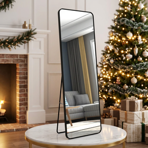 Modern Luxury Handmade Wedding Home Room Wall Decor Full-Length Body <b>Standing</b> Glass Adhesive Unbreakable <b>Floor</b> <b>Mirror</b> - Product Image 1