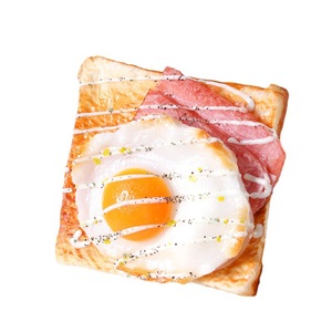 Mô Hình Giả Bánh Mì Nướng Bánh Mì Lát Bánh Mì Nướng Bánh Mì Thịt Nguội Thật Trứng Thịt Xông Khói Đạo Cụ Trưng Bày Cửa Sổ Cửa Hàng Đồ Ăn Tự Làm Bữa Sáng Phương Tây - Product Image 1