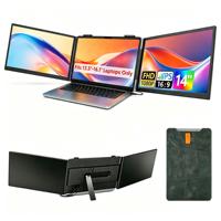 Ultraflacher S8 PRO 14 Zoll 1080P Laptop Dual-Screen-Erweiterung Leichter Tragbarer IPS-Monitor für Reisen & Büro