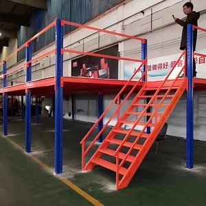 Мезонинный этаж Caiyun для складских стеллажей, рабочий антресольный этаж для стеллажных систем, мезонинные полки для склада - Product Image 3