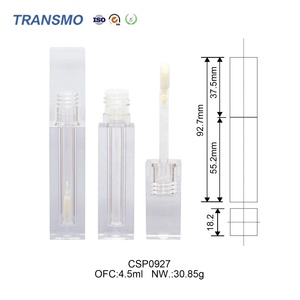 Tube de gloss à lèvres transparent carré de 4,5 ml, tube de rouge à lèvres liquide, tube de gloss à lèvres personnalisé de 4 ml, vente en gros de tubes de gloss à lèvres personnalisés - Product Image 3