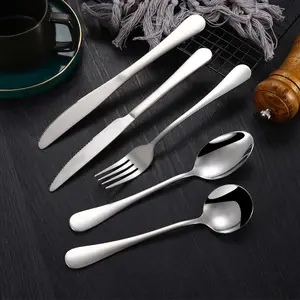 Набор столовых приборов из 16 предметов, комплект серебряной посуды с ножом/вилкой/ложкой, вечерние приборы