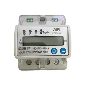 Smart Wifi Meter DDS238-4 W Fase Tunggal Din Rail Current Tegangan Layar RS485 Komunikasi Solar Flow Meter