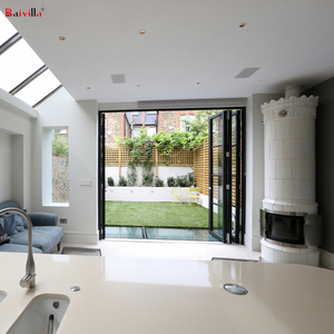 Griglie per <span class=keywords><strong>porte</strong></span> da <span class=keywords><strong>12</strong></span> piedi Patio <span class=keywords><strong>porte</strong></span> esterne Bifold doppio vetro temperato, griglia per <span class=keywords><strong>porte</strong></span> pieghevoli in alluminio da cortile - Product Image 6