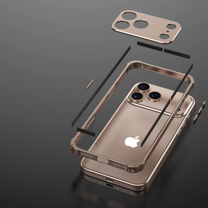 เคสกันกร<span class=keywords><strong>ะ</strong></span>แทกโลห<span class=keywords><strong>ะ</strong></span>หรูหราสำหรับ <span class=keywords><strong>iPhone</strong></span> 17 Air 17 16 15 14 13 <span class=keywords><strong>12</strong></span> Pro Max พร้อมกรอบอ<span class=keywords><strong>ะ</strong></span>ลูมิเนียมป้องกัน + ฟิล์มกันรอยเลนส์โลหะ - Product Image 4