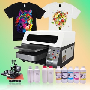 Imprimante jet d'encre numérique DTG A3 pour l'impression personnalisée de t-shirts, chaussures, sweats à capuche, chaussettes, sacs - pour la conception textile. - Product Image 1