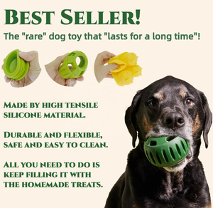 Jouet à mâcher interactif pour chien QbellPet en silicone durable, distributeur de friandises à alimentation lente, balle pour l'entraînement au mouvement des animaux de compagnie - Product Image 6