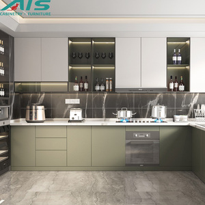 Ais Bộ Đồ Nội Thất Sang Trọng Đa Năng Phong Cách Thiết Kế Hiện Đại Châu Âu Tủ Bếp Hình Chữ U Tủ Trưng Bày Kính - Product Image 3