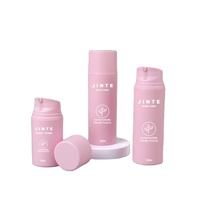 Flacon pompe sans air en plastique rose pour sérum et lotion, emballage cosmétique personnalisé pour soins de la peau, 30 ml, 50 ml, 80 ml, 100 ml, 120 ml, 150 ml