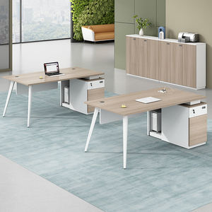Scrivania da ufficio moderna e sedia Set singolo semplice 1.4m economico scrivania per Computer 1.2m piccolo personale materiale pannello melaminico - Product Image 5
