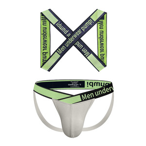 Conjunto Deportivo Sexy para Hombre, de Cintura Baja, con Tirantes de Hombro y Tirantes Cruzados, 100% Algodón, Ecológico y Transpirable - Product Image 5