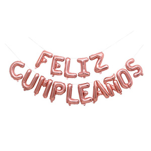 Globos <span class=keywords><strong>de</strong></span> Papel <span class=keywords><strong>de</strong></span> Aluminio con Letras Mayúsculas 'Feliz Cumpleaños' en Español para Decoración <span class=keywords><strong>de</strong></span> Fiestas con Helio, Globos <span class=keywords><strong>de</strong></span> Cumpleaños - Product Image 3