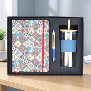 Liviya - Coffret cadeau d'entreprise personnalisé le plus vendu - Carnet de notes, porte-clés, boîte à bouteille - Cadeau de Noël pour clients d'entreprise - Product Image 1