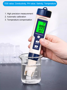 High Precision <strong>pH</strong> Meter, <strong>pH</strong> <strong>Pen</strong>, Portable Water Quality Detector with Five in One for <strong>PH</strong>/TDS/EC/SALT/TEMP Detection - Product Image 3