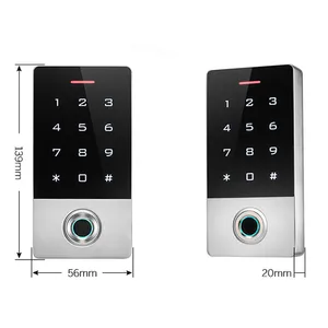 Access Control Fingerprint Waterproof IP68 Standalone Fingerprint And Keypad Access Control System Without Software TF1 Door Access Controller