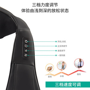 Masajeador de Tejido Profundo para Cuello y Hombros con Calor y Masaje Amasador para Alivio del Dolor y Relajación - Product Image 4