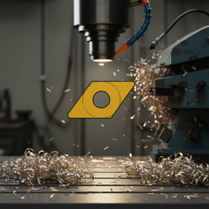 Plaquette de tournage Fervi 55 degrés en céramique métallique pour l'usinage des métaux - Product Image 3